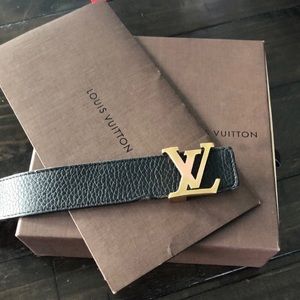 Louis Vuitton Blank / Brown reversible belt